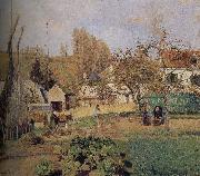 Camille Pissarro Loose multi-tile this Ahe rice Tash s vegetable garden oil on canvas